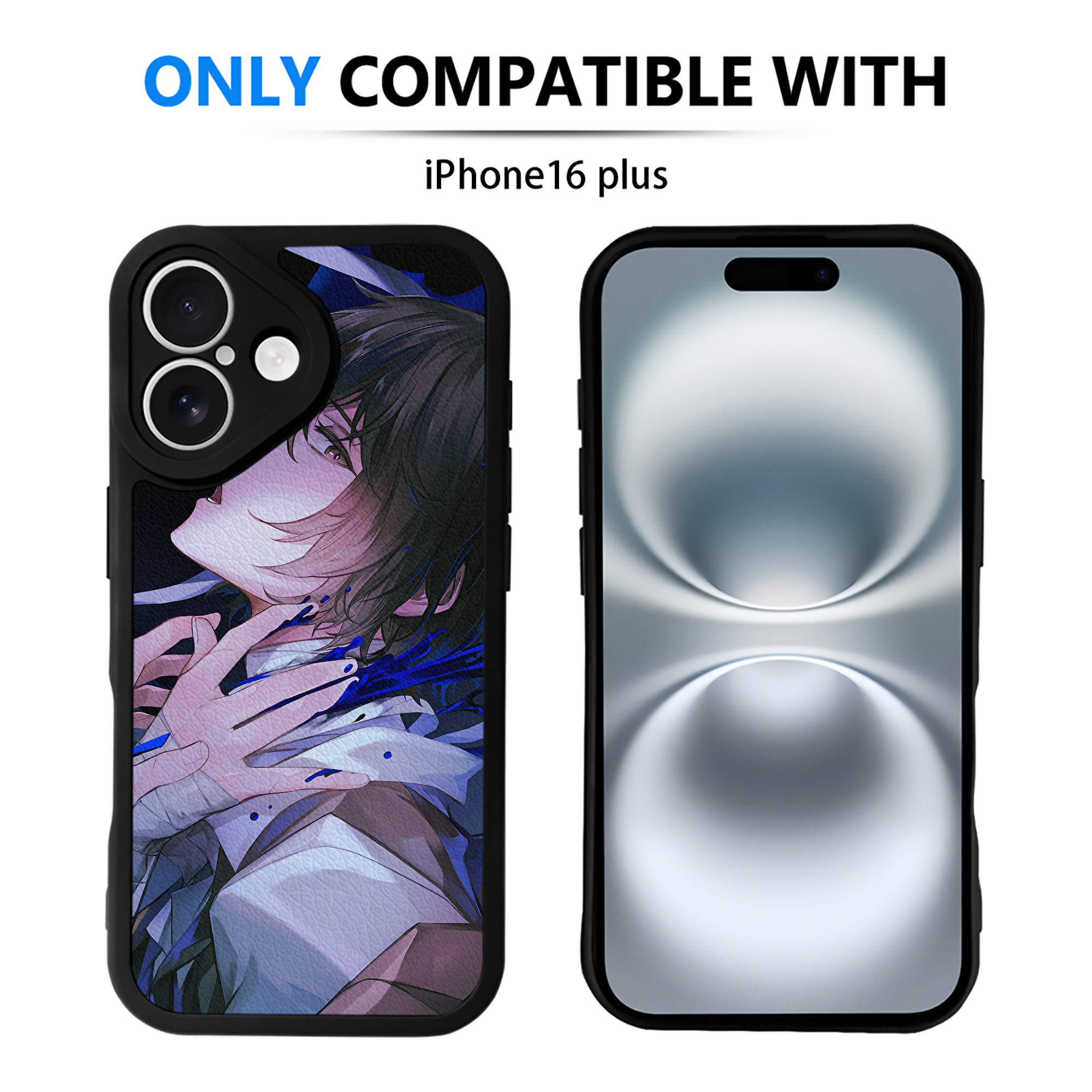 （画像用） 文豪ストレイドッグス Bungo Stray Dogs 【iPhone 16シリーズ対応】シリコンスマホケース（レザー調） 材質：シリコン